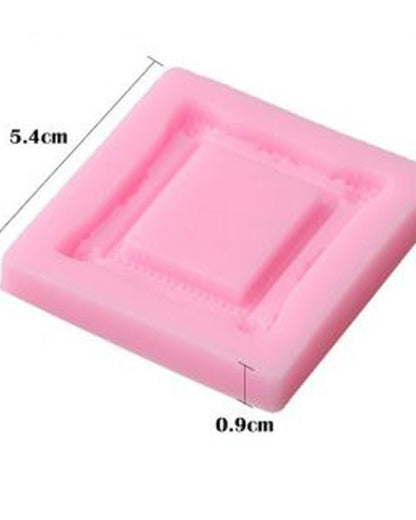 SILICON SQUARE FRAME FONDANT MOLD