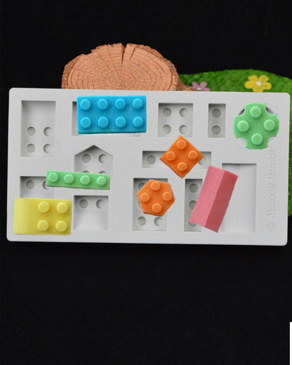 SILICON LEGO BRICKS FONDANT MOLD
