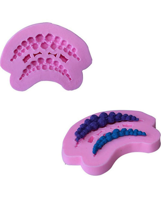 SILICON BEAD CURVE FONDANT MOLD