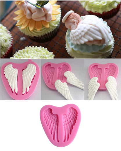 SILICON SMALL ANGEL WINGS FONDANT MOLD
