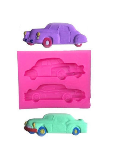 SILICON VINTAGE CAR FONDANT MOLD