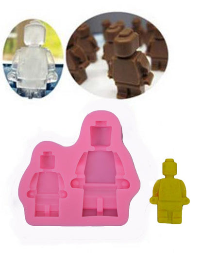 SILICON LEGO MAN FONDANT MOLD