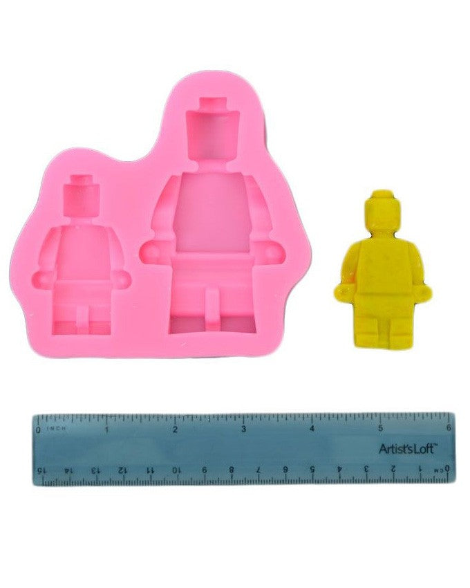 SILICON LEGO MAN FONDANT MOLD