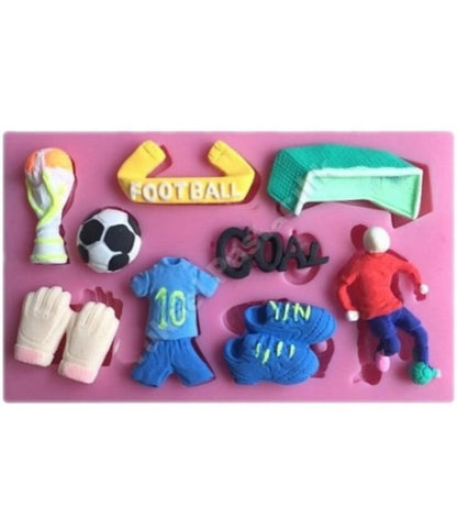 SILICON FOOTBALL THEME FONDANT MOLD
