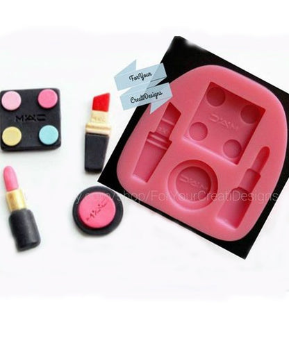 SILICON NEW MAKEUP THEME FONDANT MOLD