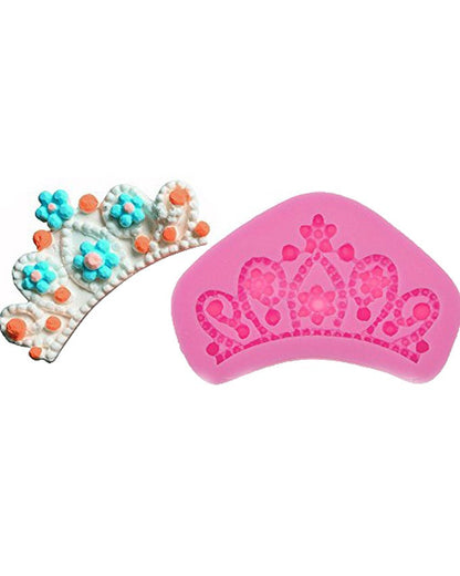 SILICON SIZE SMALL CROWN FONDANT MOLD