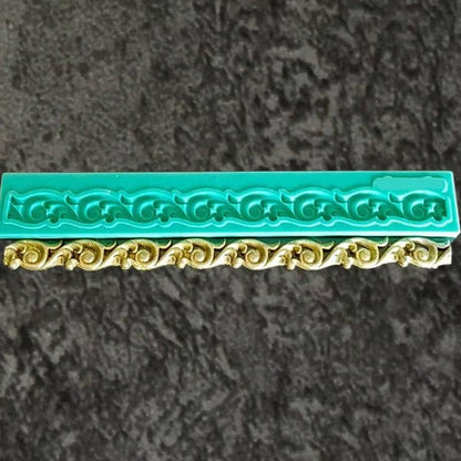 SILICON ROYAL WALL CORNER FONDANT MOLD