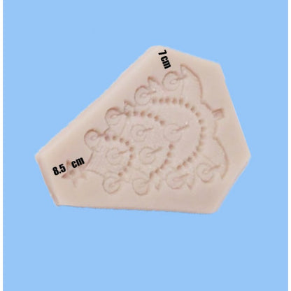 SILICON CURLICUES SCROLL STYLE FONDANT MOLD