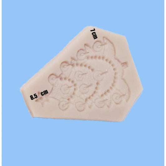SILICON CURLICUES SCROLL STYLE FONDANT MOLD