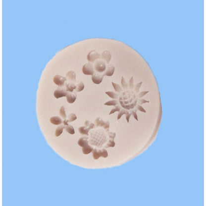SILICON MINI DAISY ROSES FLOWER FONDANT MOLD