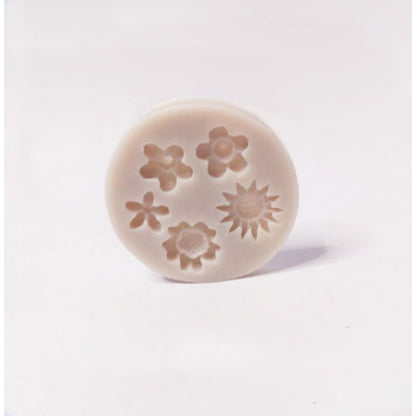 SILICON MINI DAISY ROSES FLOWER FONDANT MOLD