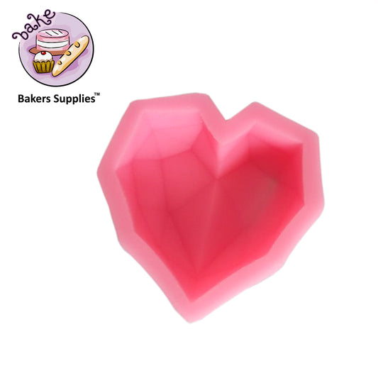 Diamond Heart Shape silicon Soap Mold