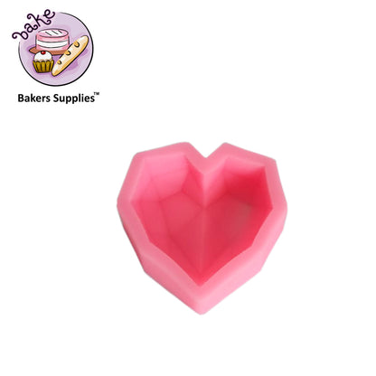 Diamond Heart Shape silicon Soap Mold