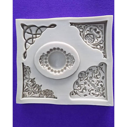 SILICON ROYAL CORNER FONDANT MOLD