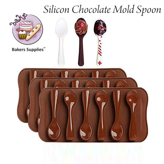 SILICON CHOCOLATE MOLD SPOON