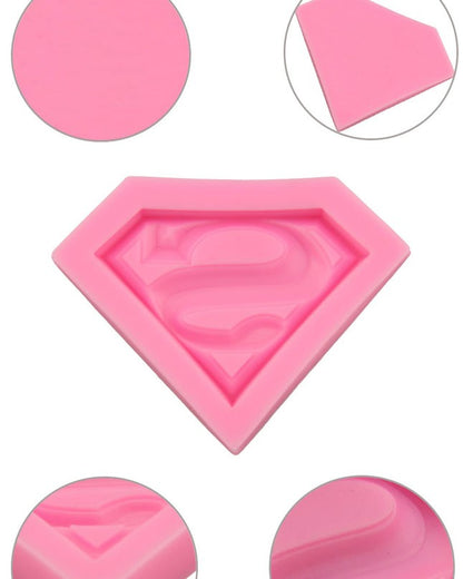 Silicon Mini Superman Logo Fondant Mold