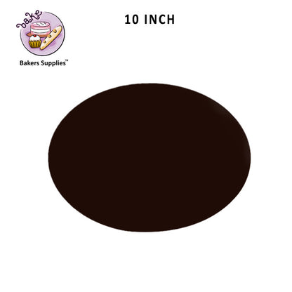 Wooden Black Round Cake Board