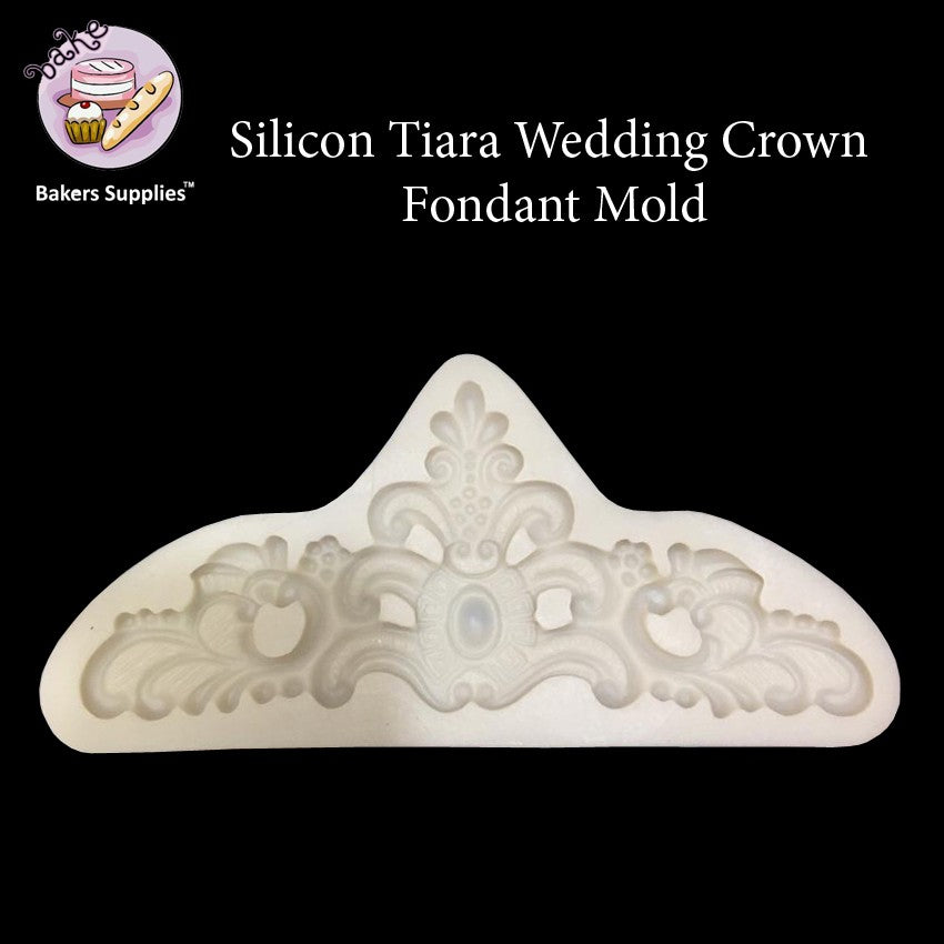 B37 Silicon Tiara Wedding Crown Fondant Mold