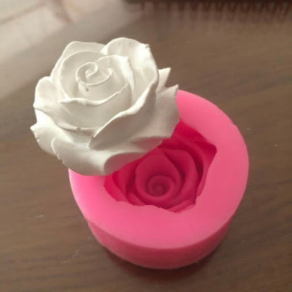 SILICON NEW 3D ROSE FONDANT MOLD