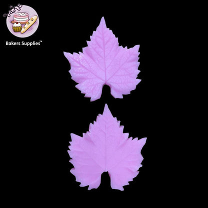 Silicon Maple Leaf Veiner Fondant Mold 2 Pieces