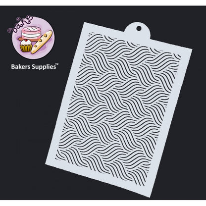Wavy Cake Stencils