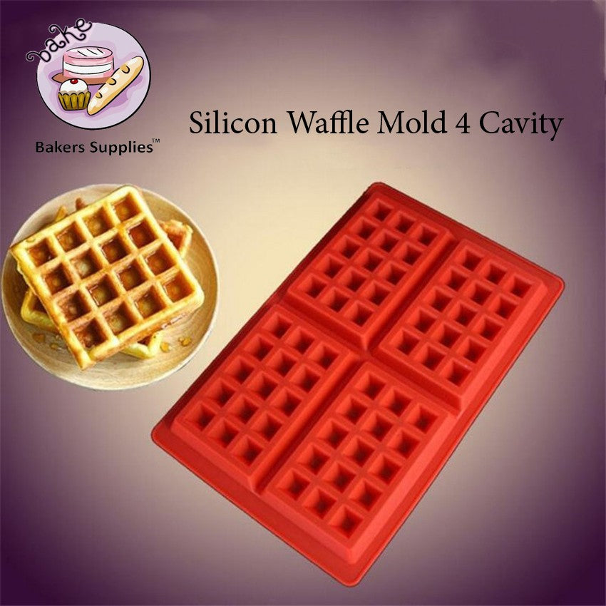 Silicon Waffle Mold 4 Cavity