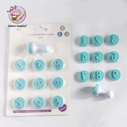 Push Easy Mini Number Cutter Set