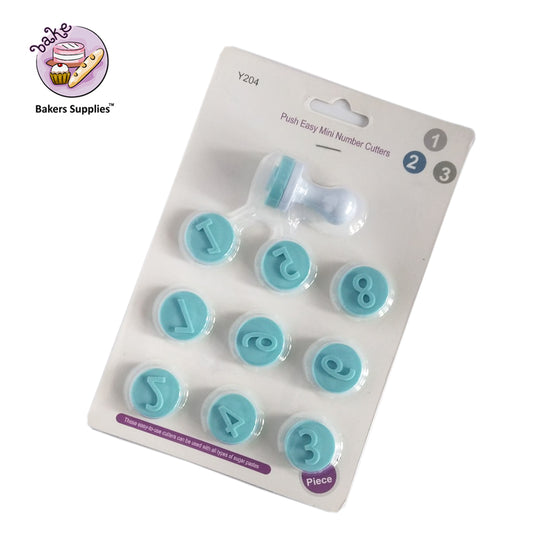 Push Easy Mini Number Cutter Set